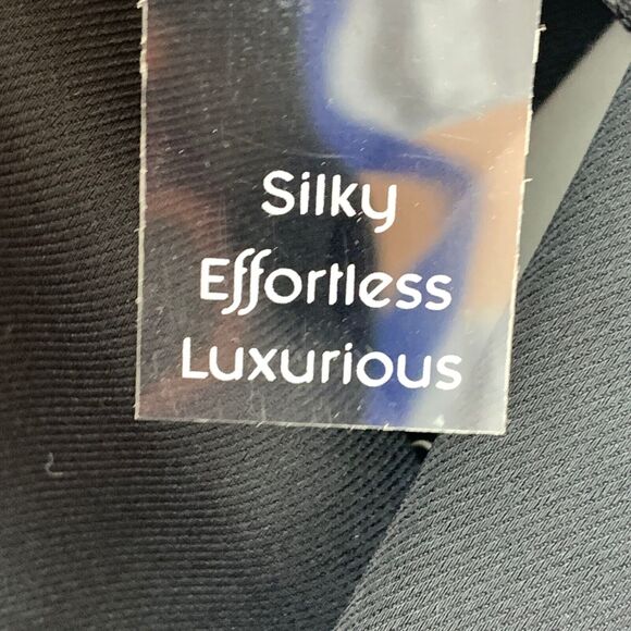 Dictionary Dress Pants Womens Large 12-14 Black Elastic Waist Band High Rise - Picture 8 of 10